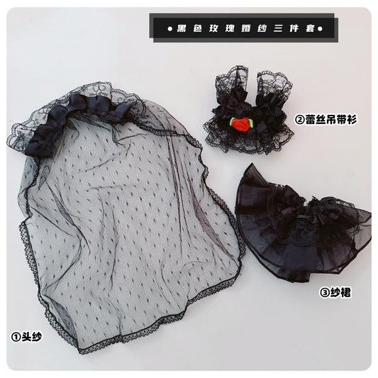 Labubu Doll Princess Skirt & Shoes Set for 17cm Vinyl Dolls