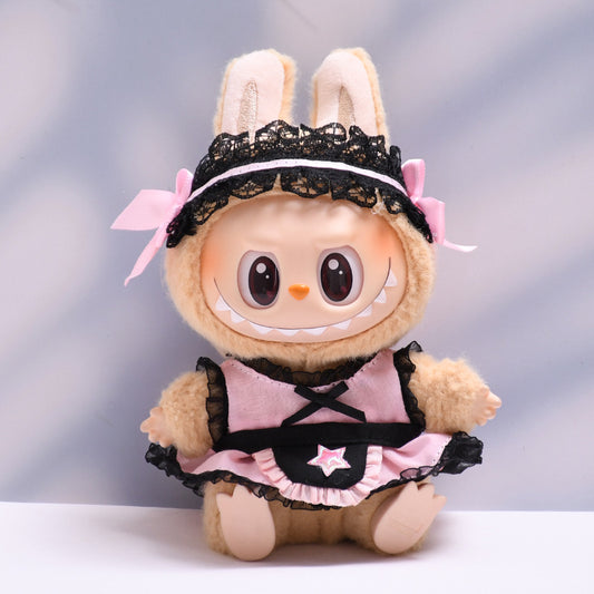 Only clothes] the first and second generations sit on the cloth cloth hanging clothes labubu doll star apron maid skirt
