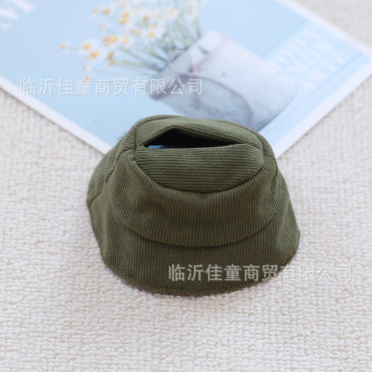 17cm labubu fisherman hat labubu vinyl small pendant hat clothes suit dress doll doll accessories