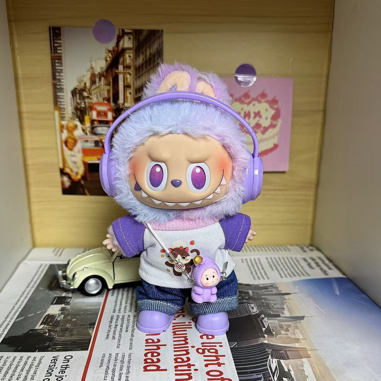 [Only for Baby Clothes] High-Energy 3Rd Generation Labubu Vinyl Baby Clothes Lucky Labubu 3.0 Clothes Are Trendy and Cool