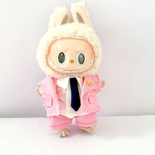 Labubu Doll Couple Outfit Set - Office Workwear Style for 17cm Labubu