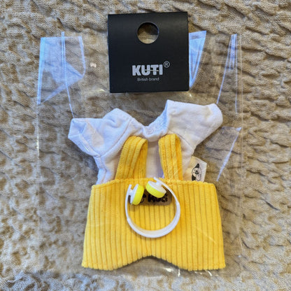 Labubu Doll Overalls Set - Trendy Plaid Outfit for Vinyl Dolls