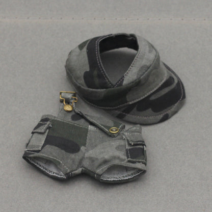Labubu Doll Outfit - 17CM Baseball Cap & Pants Set in Multiple Colors