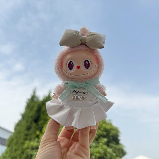 Only clothes] one, two and three generations of blind box cloth clothes fashion MIN leather skirt two-piece LABUBU for the new