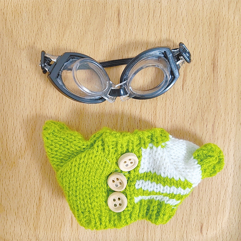 17cm Rab cloth doll clothes labubu plush doll clothes doll sit generation 2 generation hat sweater