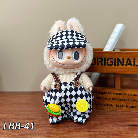 Wholesale Labubu Clothes Labubu Baby Clothes 17cm Doll Pendant First and Second Generation Doll Clothes Set Toys