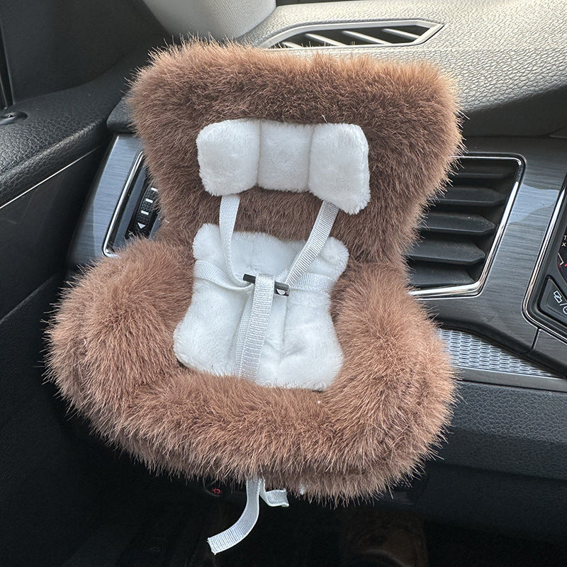 Suitable for 17cm pull cloth pendant cute car safety seat car air outlet decoration car accessories pendulum