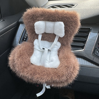 Suitable for 17cm pull cloth pendant cute car safety seat car air outlet decoration car accessories pendulum