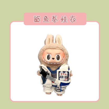 Labubu Doll Clothes for 17cm Vinyl Doll - Cute Outfits