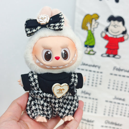 Labubu Doll Denim Vest & Outfit Sets for 1st-3rd Gen Pendants