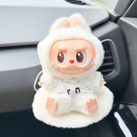 Cross-border Rabub Car Sofa Second Generation Sitting Party Doll Safety Seat 15cm LABUBU Accessories New