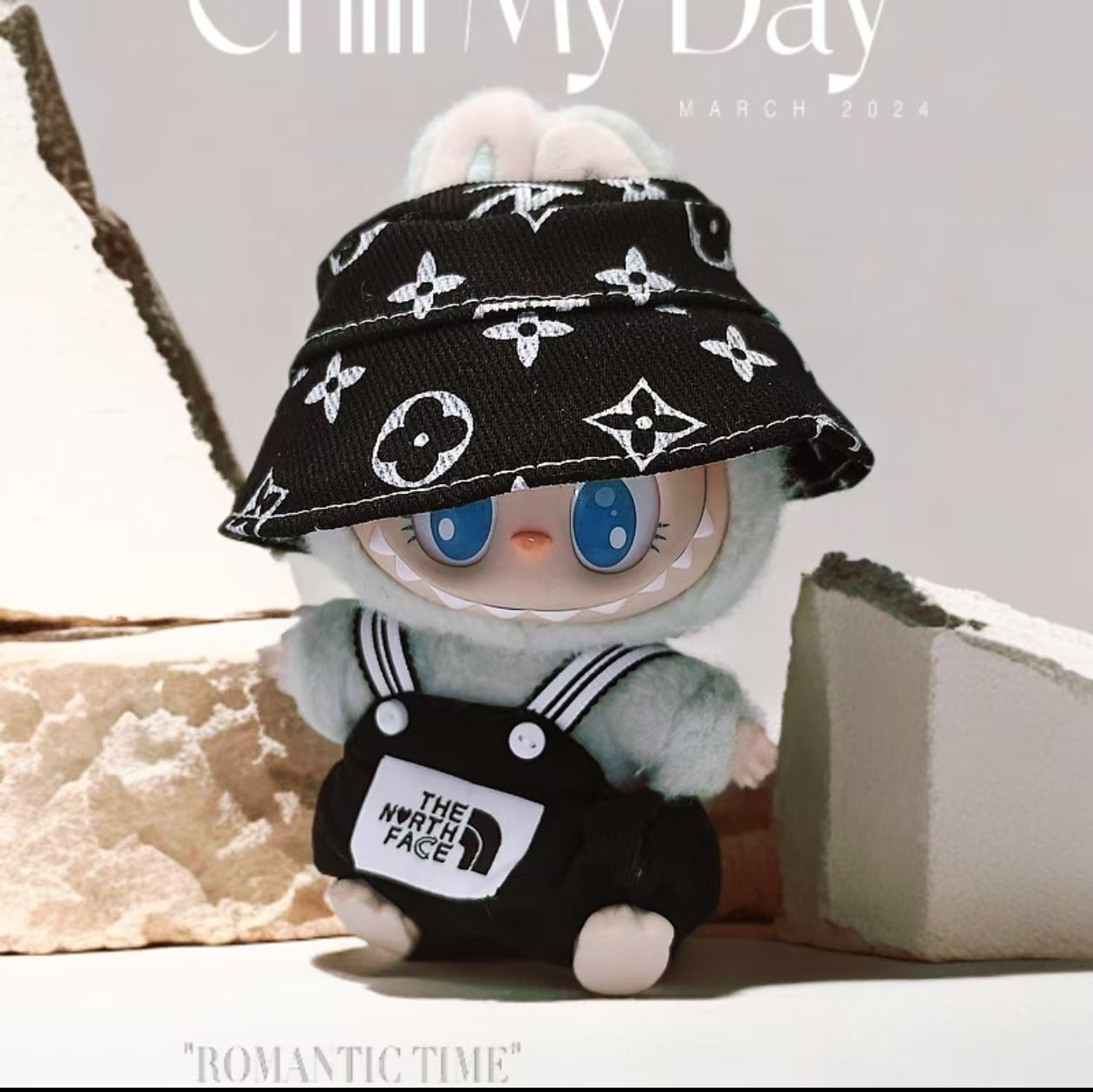 Labubu 17cm Doll Outfit - Summer Casual Suit with Hat & Shoes