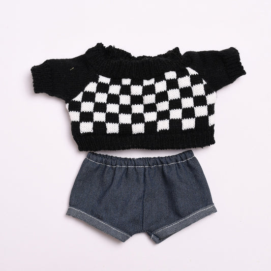 Only clothes] 38cm vinyl cloth cloth for clothes sweater jeans LABUBU casual change baby clothes
