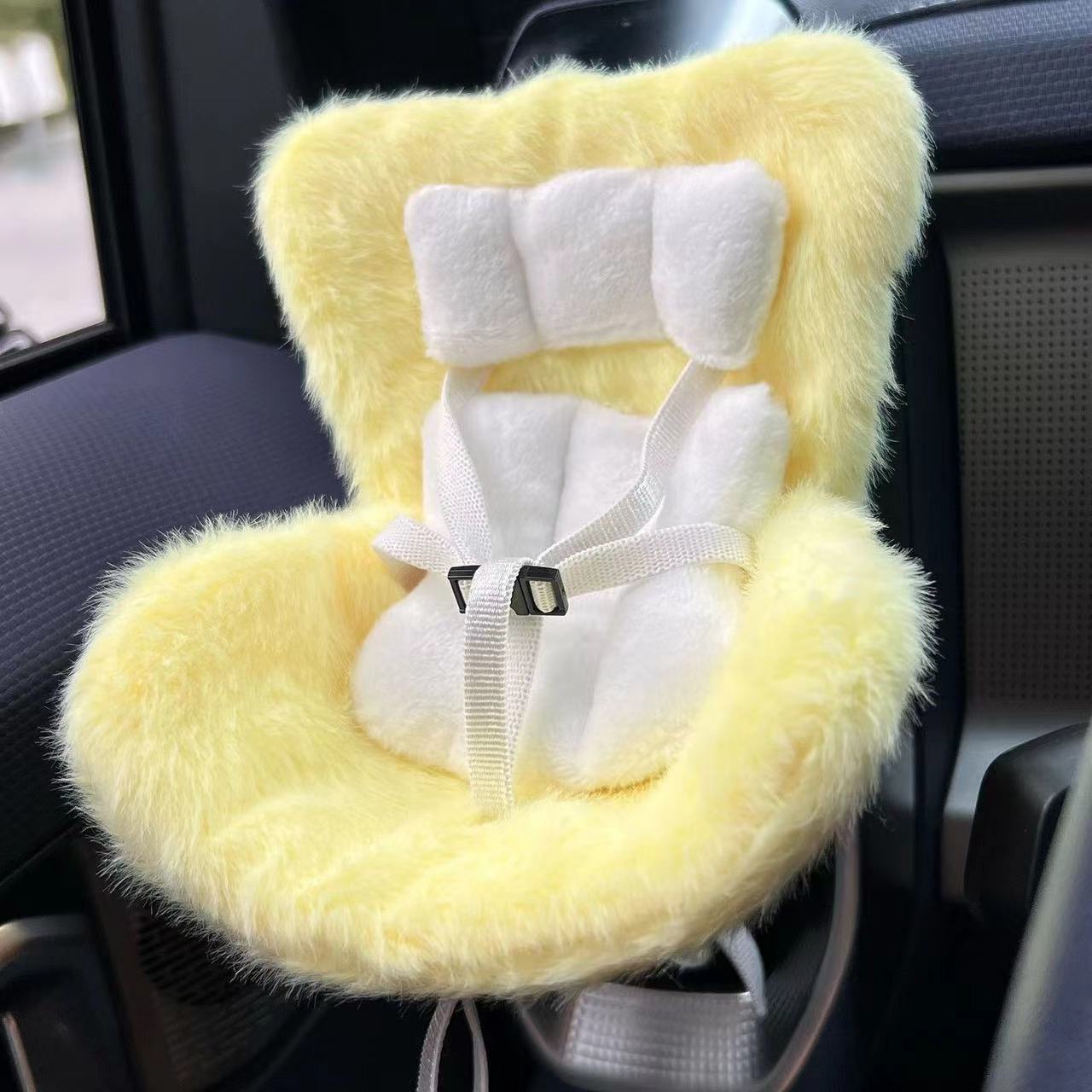 Suitable for 17cm pull cloth pendant cute car safety seat car air outlet decoration car accessories pendulum