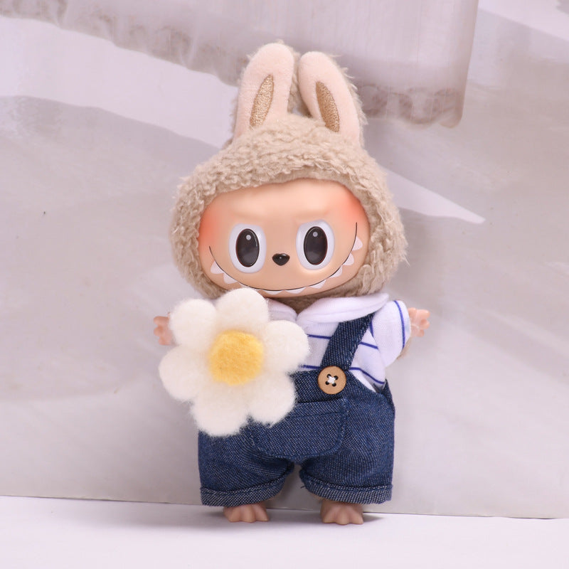 [Baby Clothes Only] 17cm Pendant Labubu for Clothes Vinyl Doll Costume Doll Labubu