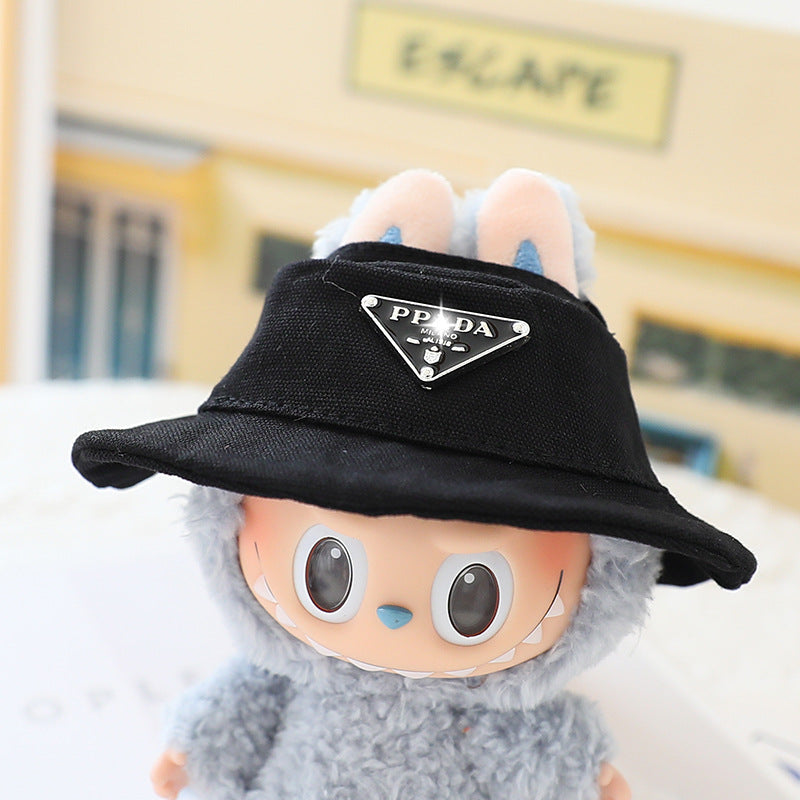 Generation II 17cm Labubu Labubu Doll Vinyl Blind Box Pendant Sitting Party Fashion suit Hat Shoes