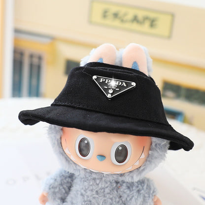 Generation II 17cm Labubu Labubu Doll Vinyl Blind Box Pendant Sitting Party Fashion suit Hat Shoes