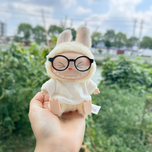 Clothes Only] Sit Party Vinyl Plush Blind Box Rags Clothes LABUBU Doll Doll T-Shirt Glasses