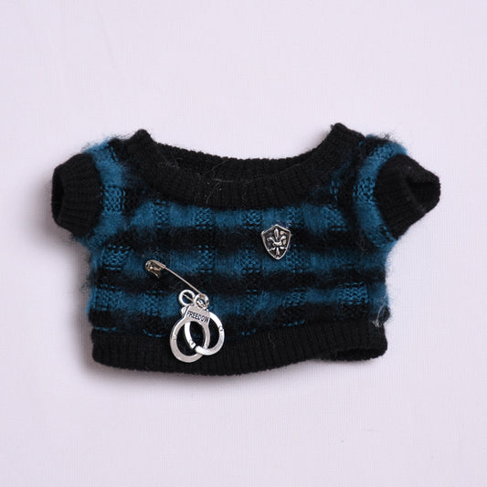 Only clothes generation two generation blind box cloth cloth pendant clothes striped knitted jeans Labubu change baby clothes