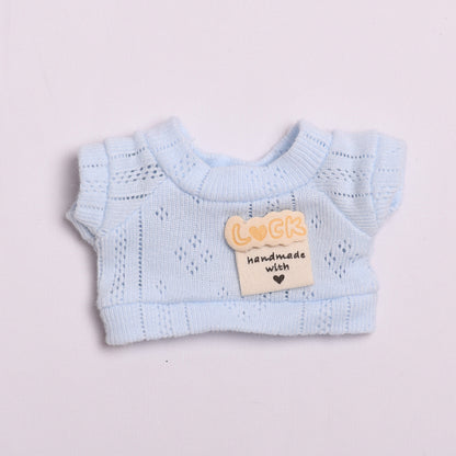 Labubu Doll Clothes - Smiley & Twist T-Shirts with Shorts Outfits