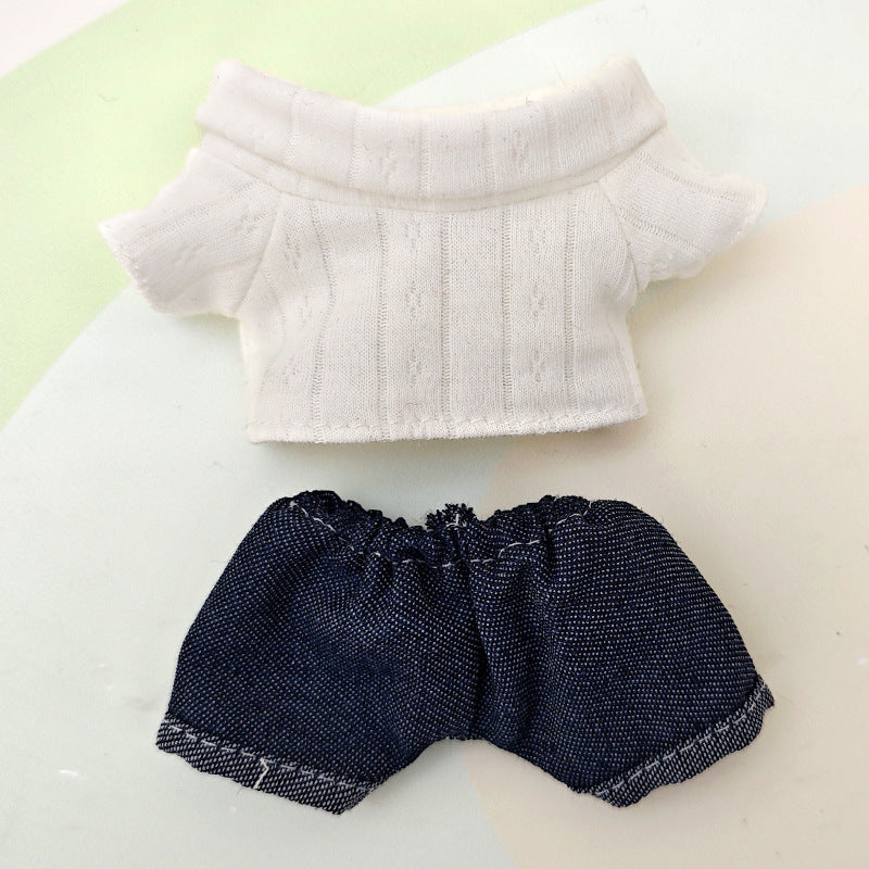 Suitable for pulling cloth pendant clothes for blind box vinyl 17cm baby clothes replacement bag ornaments keychain
