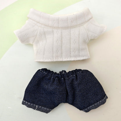 Suitable for pulling cloth pendant clothes for blind box vinyl 17cm baby clothes replacement bag ornaments keychain