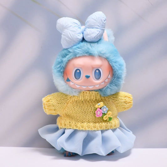 Only baby clothes] one, two and three generations of pendants labubu clothes sweater gauze skirt bow pull cloth baby clothes