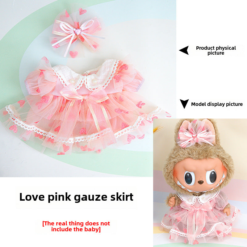 Labu cloth vinyl plush doll clothes replace Labubu Time to Chill doll clothes