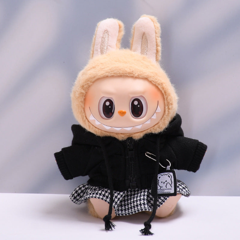 Only clothes] 17cm pendant pull cloth cloth for clothes spring and summer dress suit labubu baby dress cute
