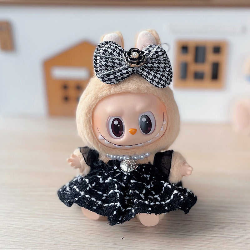Labubu Denim Outfit for 17cm Sitting Doll - First & Second Gen