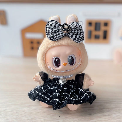 Labubu Denim Outfit for 17cm Sitting Doll - First & Second Gen