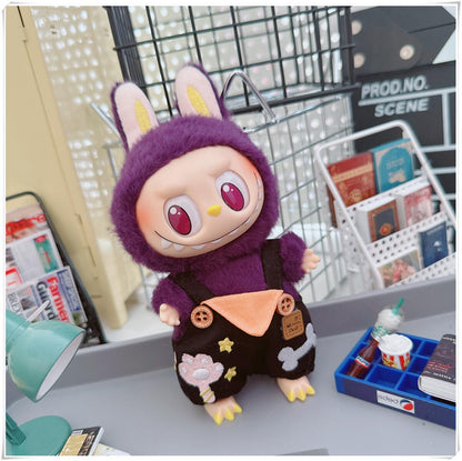 Labubu Doll Outfit - Cute Strappy Pants & Overalls for 10cm & 17cm Dolls