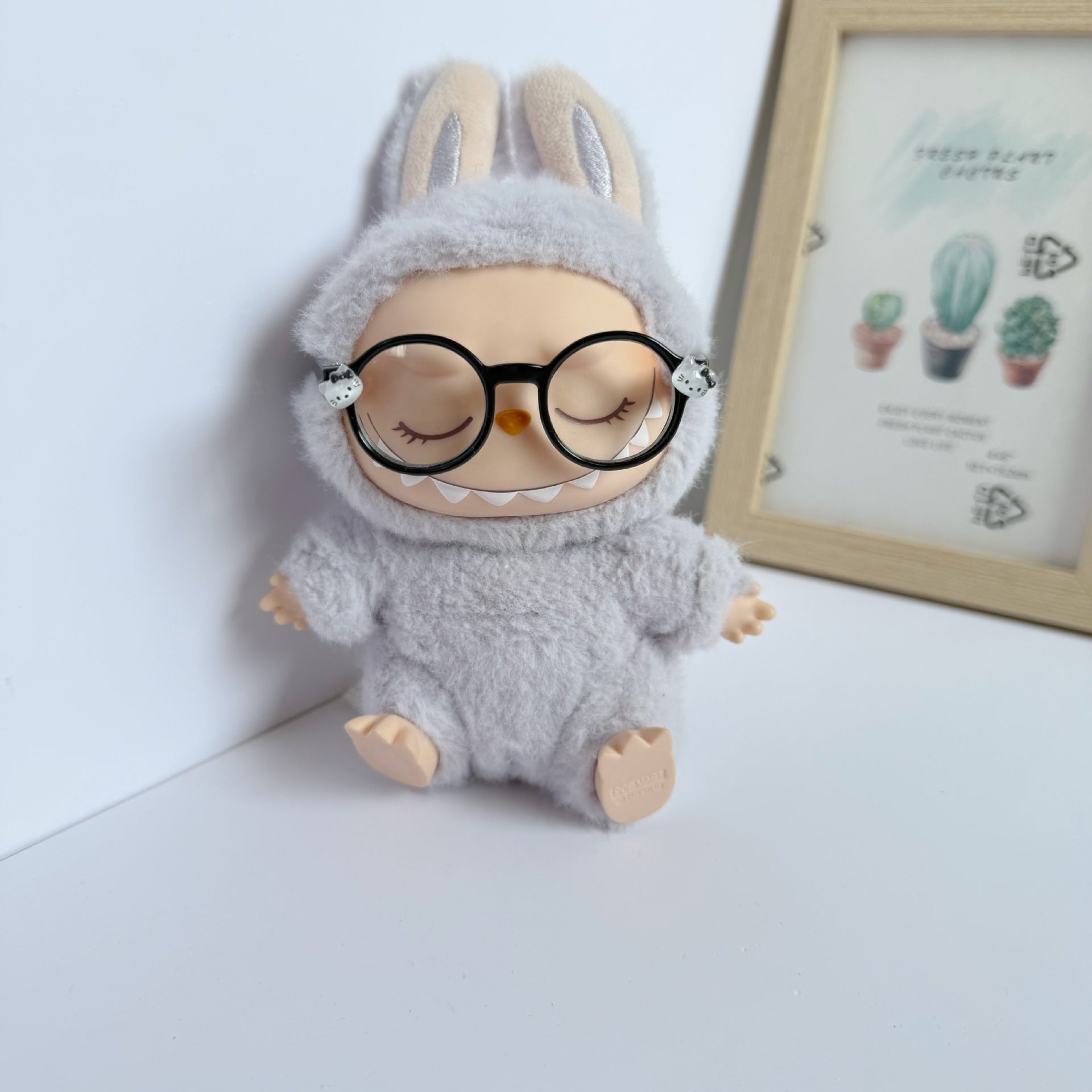 Clothes Only] Blind Box Labubu Doll Accessories New Kitty Glasses Labubu Doll with Cute Clothes