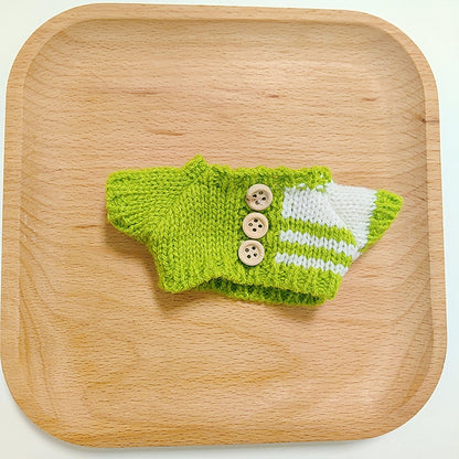 17cm Rab cloth doll clothes labubu plush doll clothes doll sit generation 2 generation hat sweater