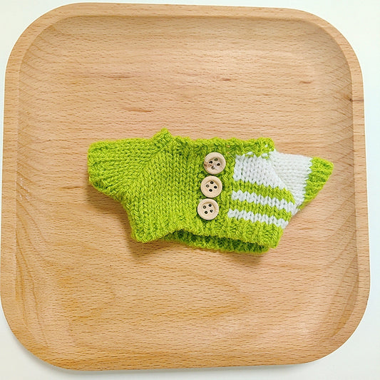 17cm Rab cloth doll clothes labubu plush doll clothes doll sit generation 2 generation hat sweater