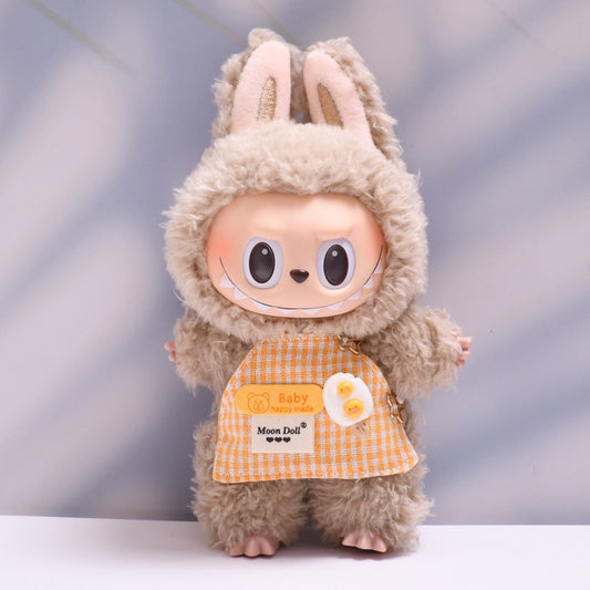 Only clothes] one or two generation blind box labubu clothes cute apron bellyband cloth cute baby clothes
