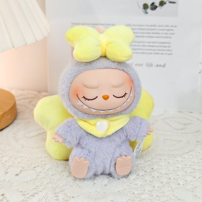 Labubu Labubu Generation 2 Generation 3 Generation Keychain Macaron Sit Clothes Party Big Bow Wings