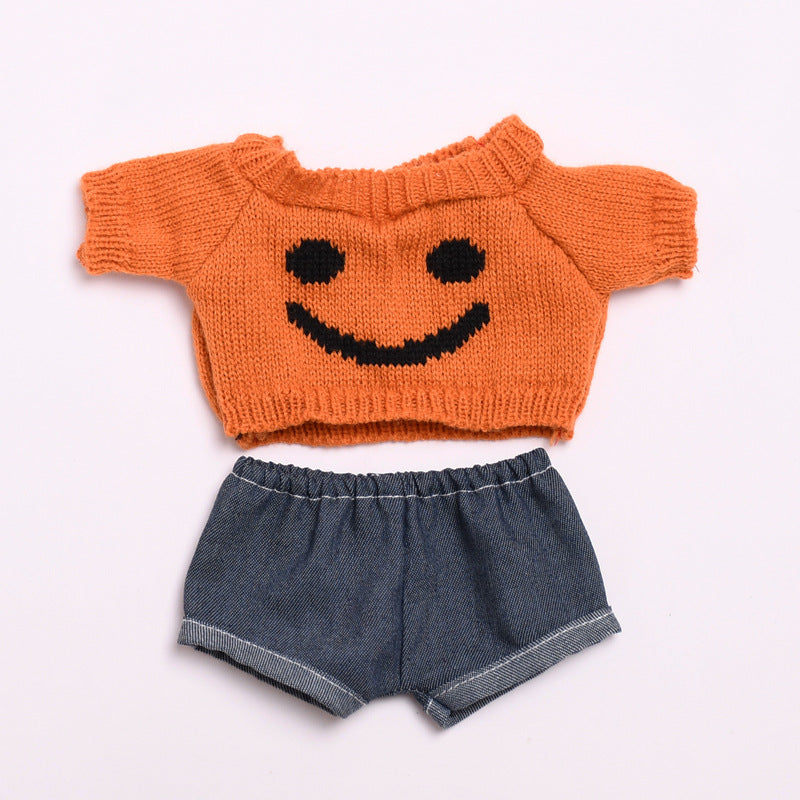 Only clothes] 38cm vinyl cloth cloth for clothes sweater jeans LABUBU casual change baby clothes