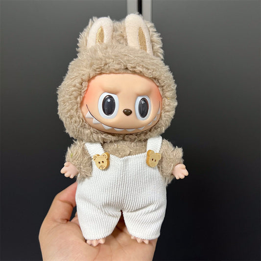Labubu Wearable Doll Clothes 17cm Plush Cute Dress-Up Casual Outfit Skirt Fabric Clothes High Quality
