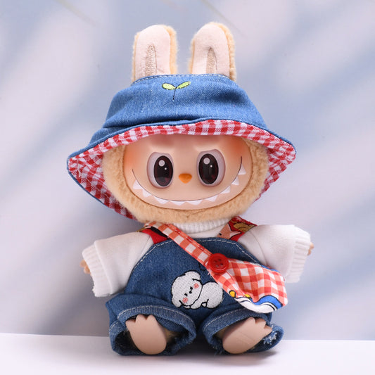 Only baby clothes] the first and second generation pendant labubu clothes Denim suit labubu baby clothes