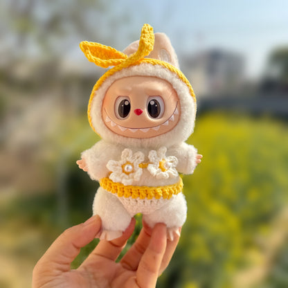Labubu Sit Party Doll Coat Hand-made Pitaya Bikini suit First and Second Generation LABUBU for New Style