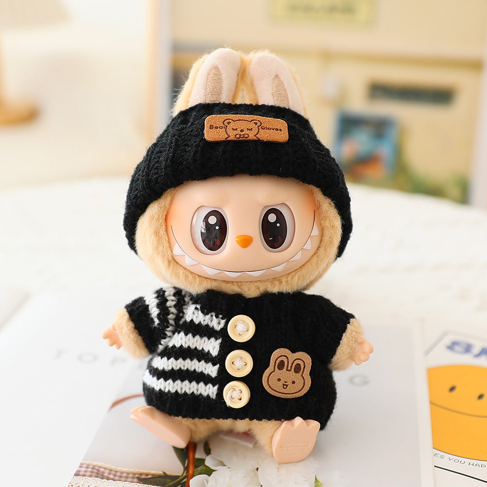 Labubu Baby Clothes Generation Two Generation Three Generation Labubu Clothes Wear Sweater Shoes Vinyl Pendant Replacement Glasses