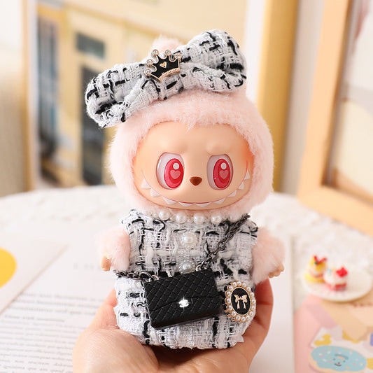 Clothes Only Rab Cloth Doll Vinyl Blind Box Pendant Sitting Party Small Chanel Style Cute Clothes One or Two Generation suit