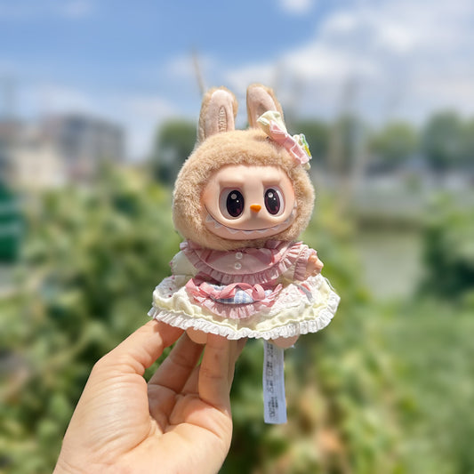 Clothes Only] First/Second Generation LABUBU Clothes Pendant Rab Cloth Sit Party Doll Tulip suit Cute