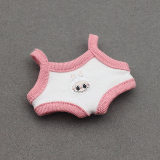 Labubu Doll Swimsuit Vest for 17cm Sugar Gum Doll