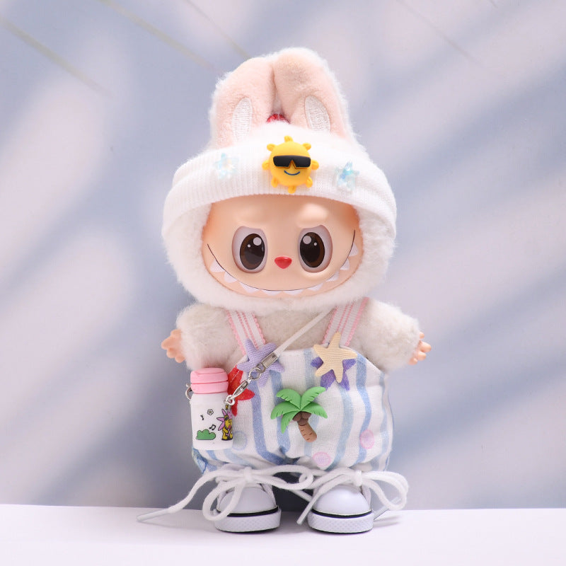Only baby clothes] one, two and three generations of pendants labubu clothes coconut sunshine beach clothes cloth cloth for baby clothes