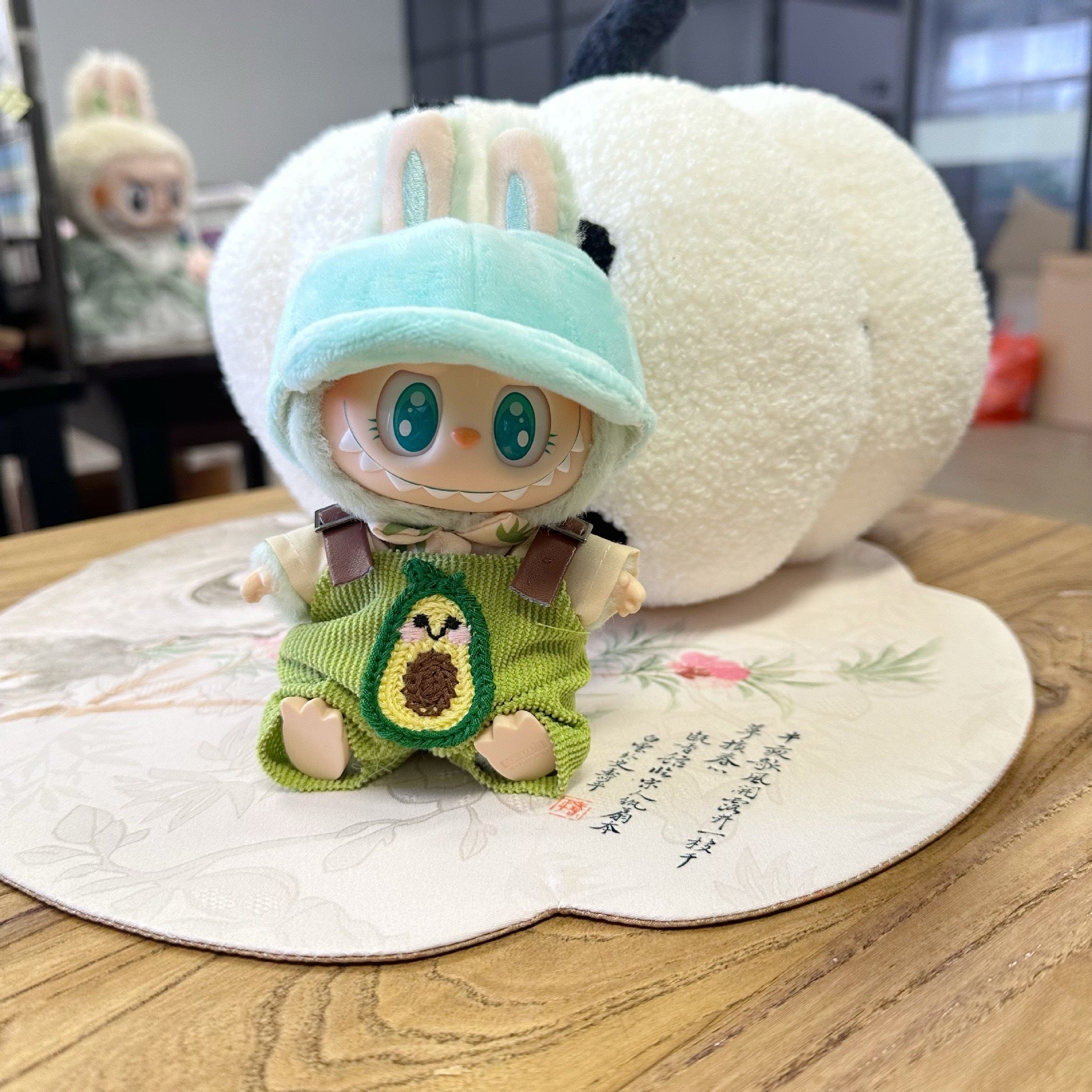 Only clothes] the first and second generation of Labubu doll clothes pull cloth sit party series baby clothes fruit suit