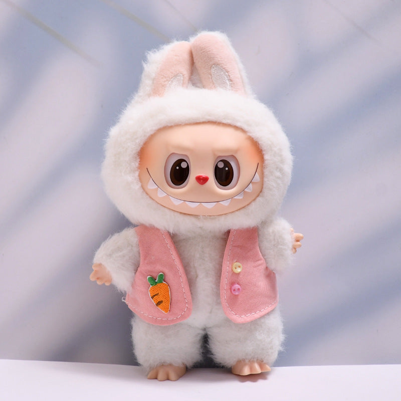 Only baby clothes] one, two and three generations of pendants labubu clothes waistcoat shawl cloth cloth replacement baby clothes