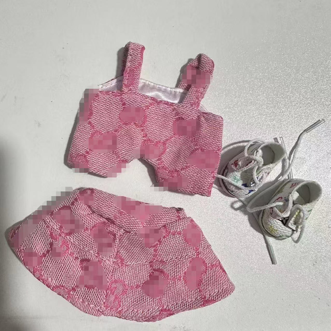 Only clothes] the first and second generation blind box labubu doll clothes pendant LABUBU for noble brown g powder g suit