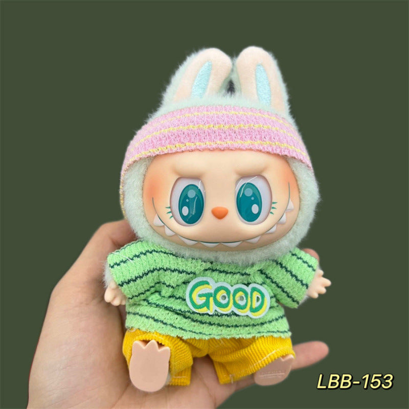 Labubu Doll Clothes Set for 17cm Vinyl Dolls